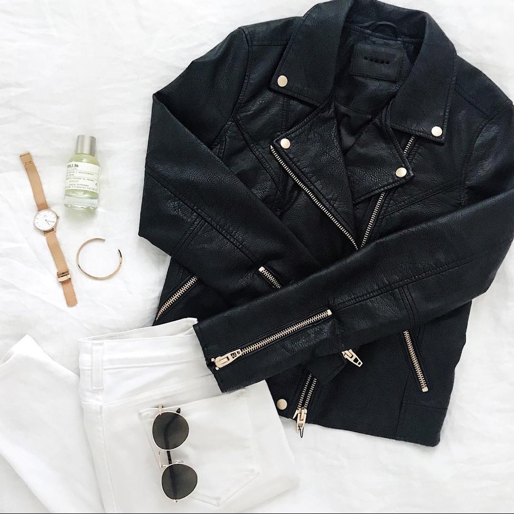 BLANKNYC Life Changer Moto Vegan Leather Jacket